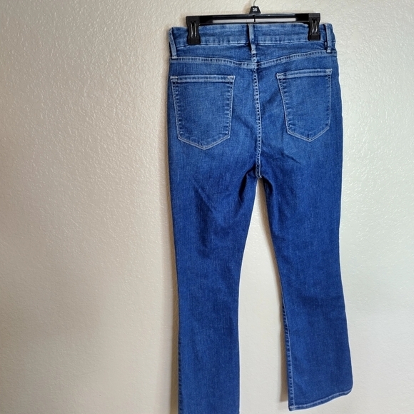 Frame Le Crop Mini Boot High-Rise Stretch Boot-Cut Jeans sz 30 - Picture 8 of 10